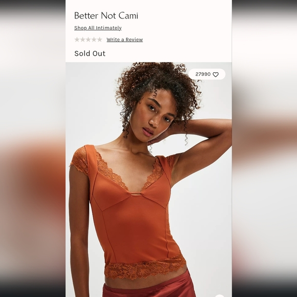 Green Pineneedle Better Not Lace Cami By Intimately FP Free People M - Picture 4 of 10